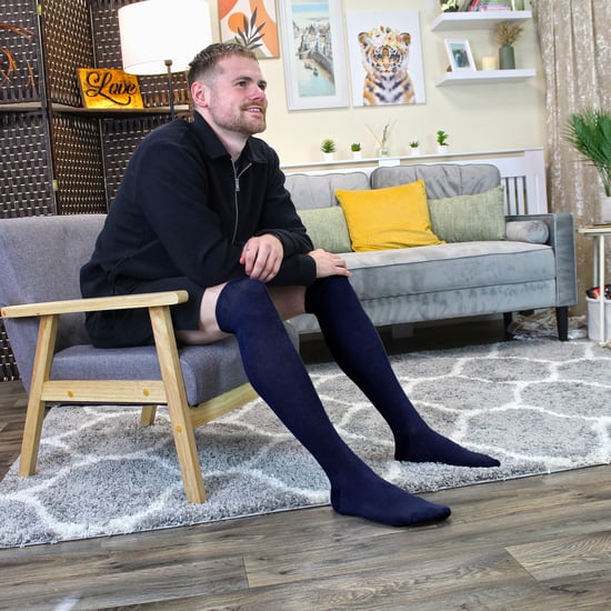 Knähöga bambustrumpor för herrar | Sock Snob | 2 par Multipack | Andas | Fukttransporterande - Marinblå - Image 4