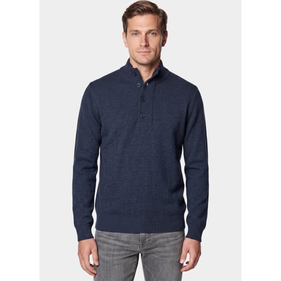 Bos Bright Blue Half zip 1171/103 indigo - Image 1