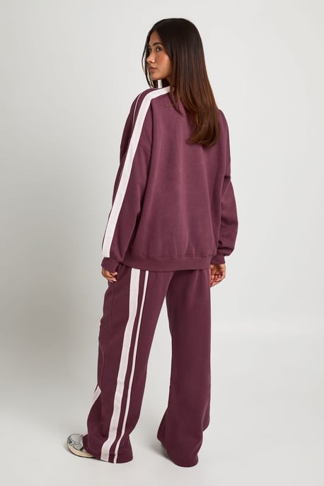 Double Side Striped Oversized Sweatshirt - Image 2