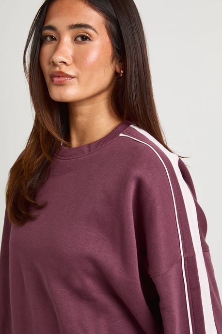Double Side Striped Oversized Sweatshirt - Image 4