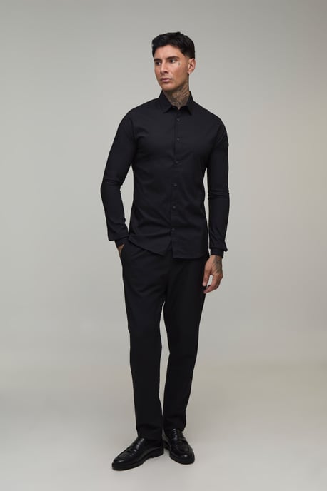 Tall Muscle Fit Long Sleeve Shirt - Image 4