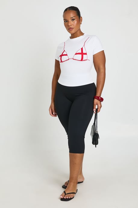 Plus England Bikini Print Baby Tee - Image 3
