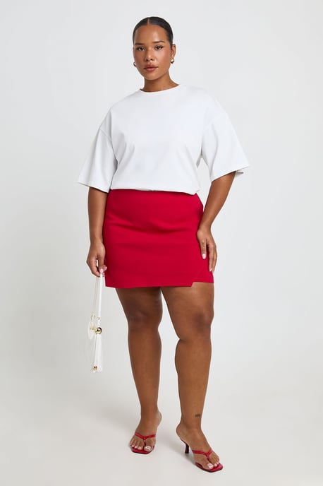 Plus Bengaline Wrap Skort - Image 1
