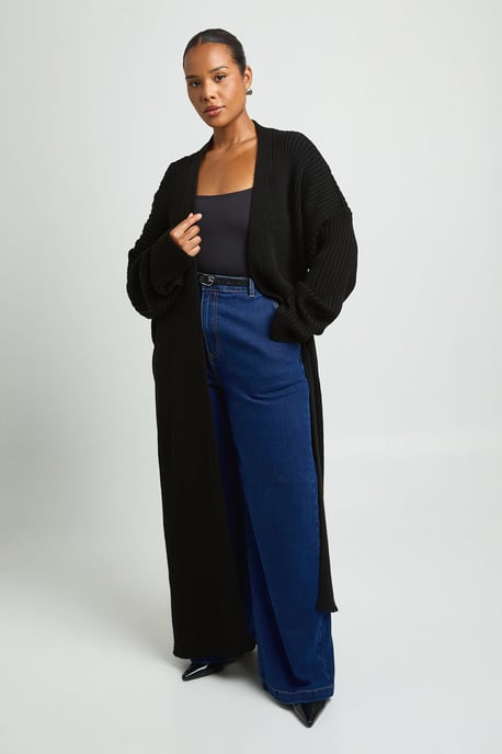Plus Knitted Oversized Maxi Cardigan - Image 3
