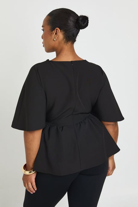 Plus Angel Sleeve Smock Top - Image 2