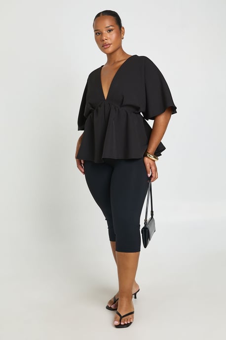 Plus Angel Sleeve Smock Top - Image 3