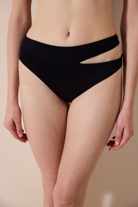 Midjehöga Cut-Out Hipster Bikiniunderdelar - Image 1