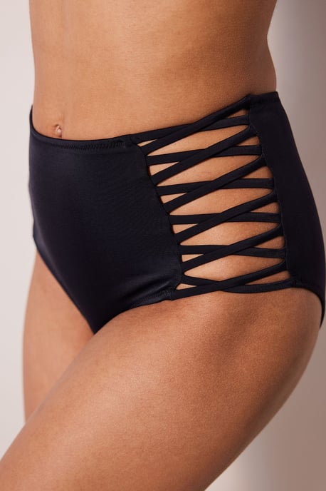 Högmidjade baddräktbottoms med cut-out - Image 1