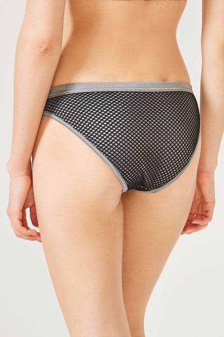 Bikiniunderdelar med mikro-mönster i midjehöjd - Image 2