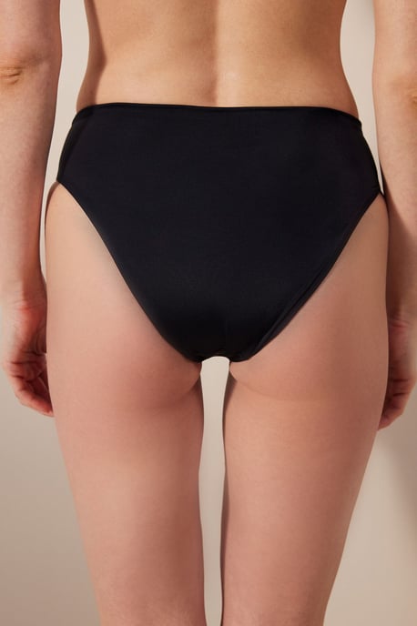 High-Waist Shirred Bikini Bottoms - Image 2