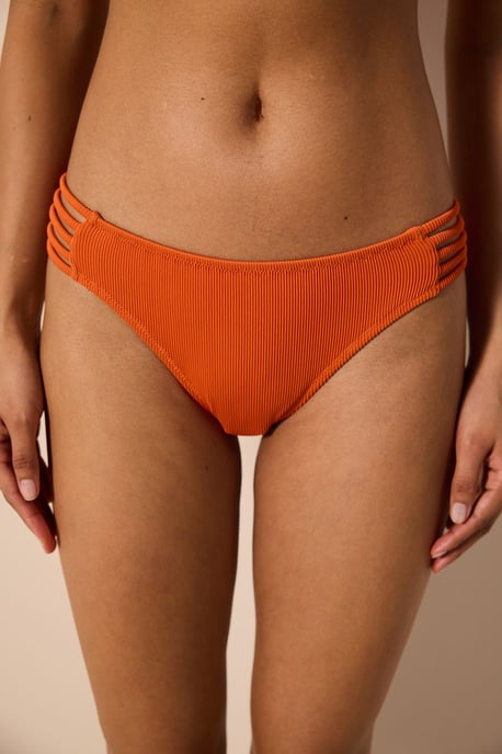 Texturerade Ribbade Bikinibyxor med Mellanhöjd - Image 1