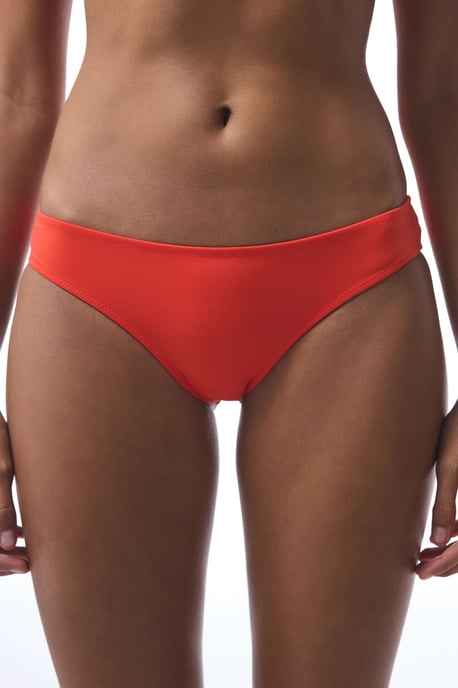Low-Waist Brazilian Bikini Bottoms With Ribbon Detail - Image 1