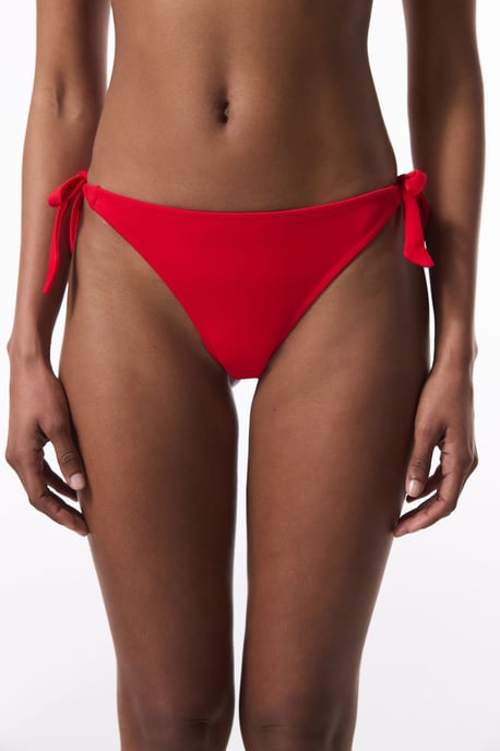 Low-Waist Tie-Side Bikini Bottoms - Image 1
