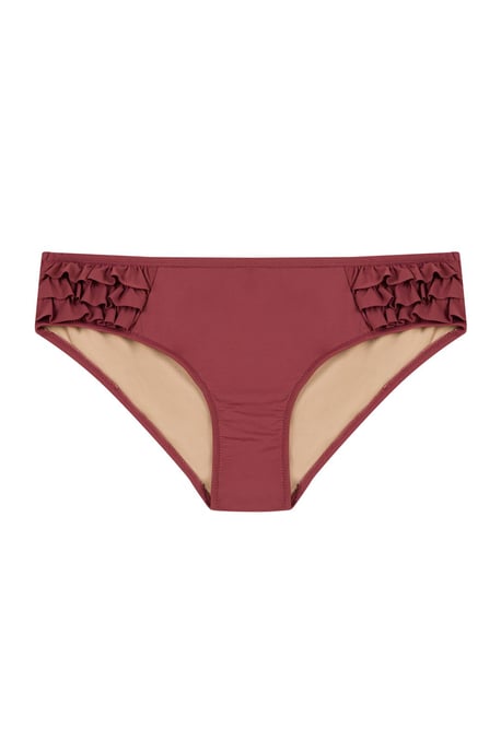 Midden Taille Hipster Bikini Slip met Ruffles - Image 4