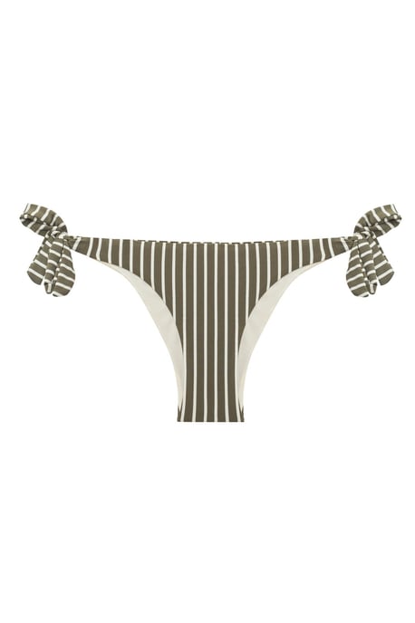 Low-Waist Striped Brazilian Bikini Bottoms - Image 3