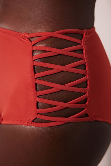 Hoogzwaist Cut-Out Bikini Shorts - Image 3