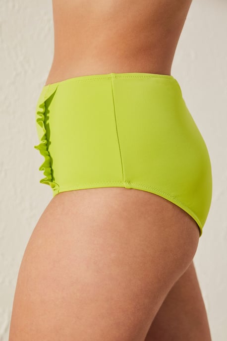 High-waist Frilly Hipster Bikini Bottoms - Image 2
