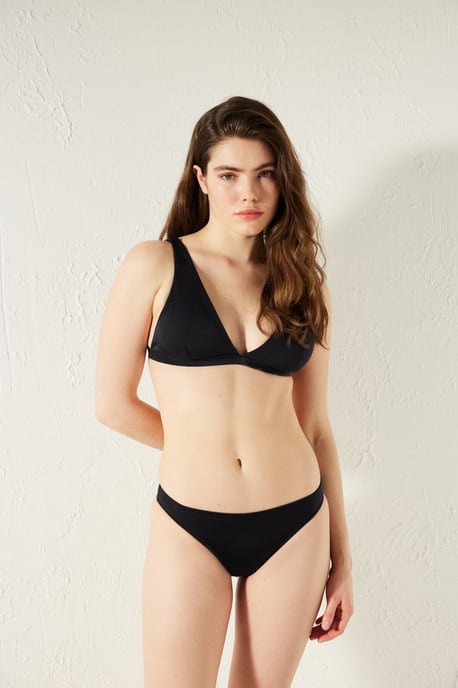 Low-Waist Solid Bikini Bottoms - Image 2