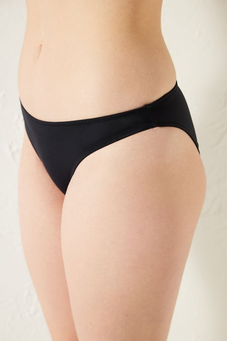 Low-Waist Solid Bikini Bottoms - Image 3