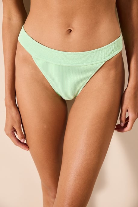 Lågriskad Ribbade Hipster Bikinibyxor - Image 1