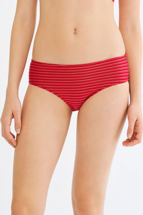 Randiga midjasikta hipster bikiniunderdelar - Image 1