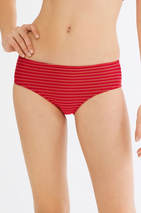 Randiga midjasikta hipster bikiniunderdelar - Image 2