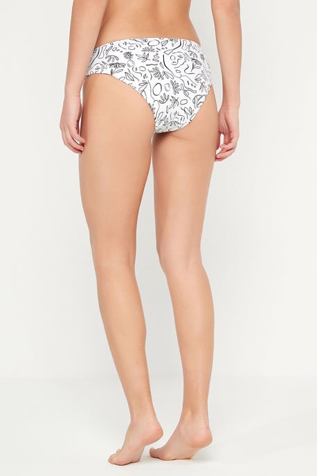 Printed Mid-Waist Hipster Bikini Bottoms - Image 3