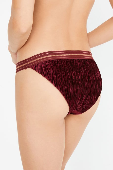 Lågmidjade ribbade hipster-bikiniunderdelar - Image 2