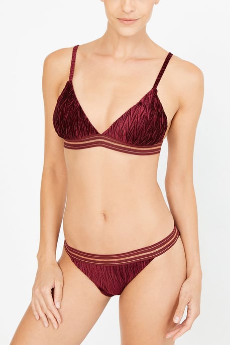 Lågmidjade ribbade hipster-bikiniunderdelar - Image 3