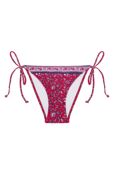 Paisley Lågmidjebyxa med knytning - Image 3