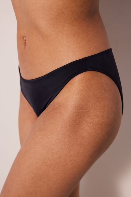 Bikiniunderdel med medelhög midja i enhetlig färg - Image 1