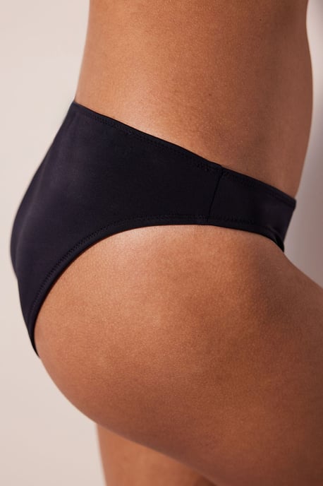 Bikiniunderdel med medelhög midja i enhetlig färg - Image 2