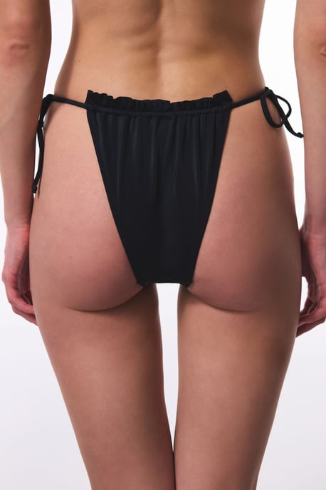 Låg midja Snörning Volang Bikinibyxor - Image 2