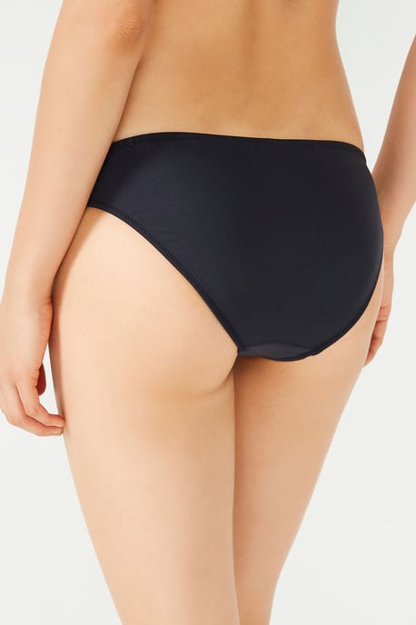 Low-Waist Solid Bikini Bottoms - Image 2