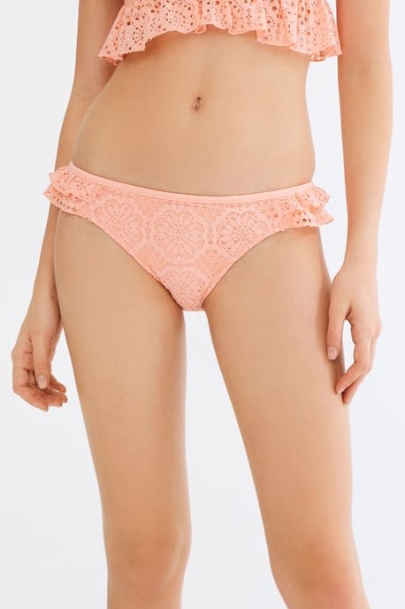 Strukturerade Lågmidjade Hipster-Bikiniunderdelar - Image 1