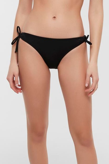 Low-Waist Solid Jersey Bikini Bottoms - Image 1