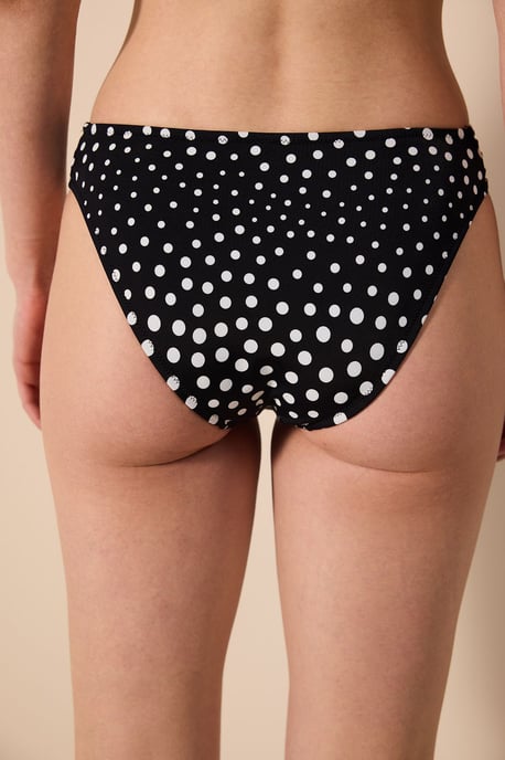 Bikiniunderdelar med polka prickar och skärningar i midjan - Image 2