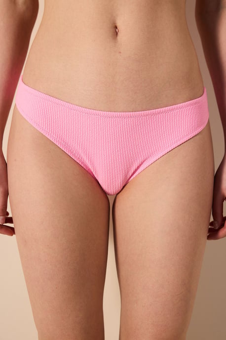 Textured Ribbel Mid-waist Bikini-broekjes - Image 1