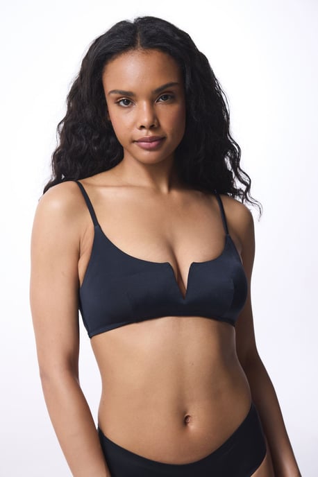 Solid Cut-Out Underwire Bikini Top - Image 1