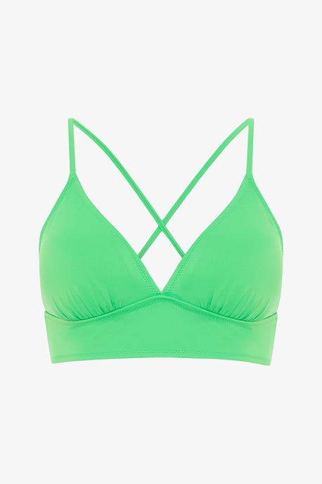Effen Gebreide Bralette Bikini Top - Image 5