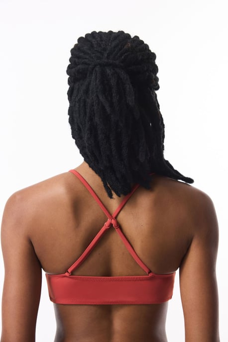 Solid Knit Bralette Bikini Top - Image 2