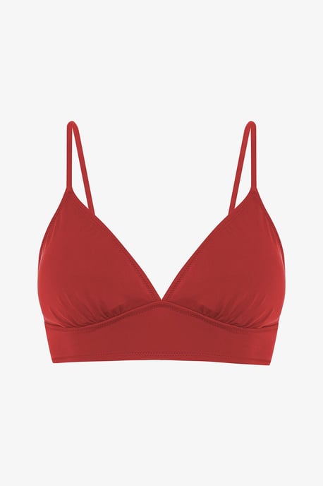 Solid Knit Bralette Bikini Top - Image 5