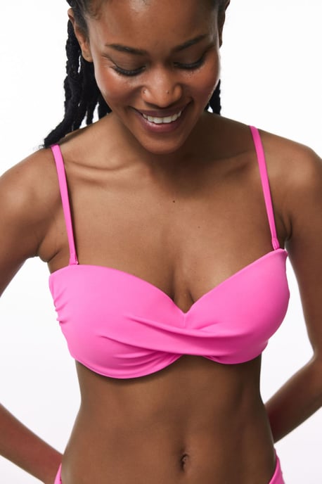 Solid Push-Up Underwire Bikini Top - Image 1