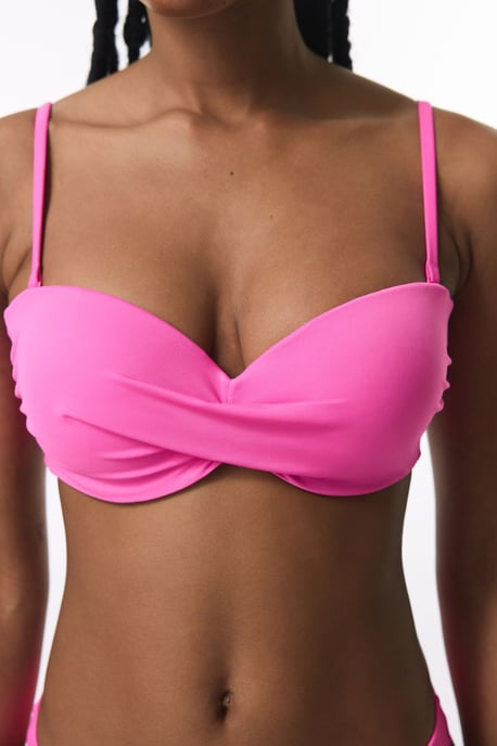 Solid Push-Up Underwire Bikini Top - Image 3