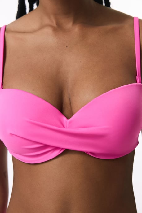 Solid Push-Up Underwire Bikini Top - Image 5