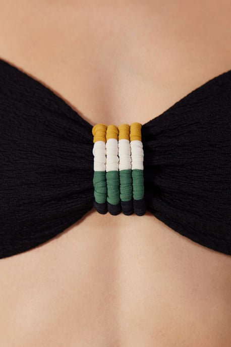 Effen Halter Bandeau Bikini Top - Image 5