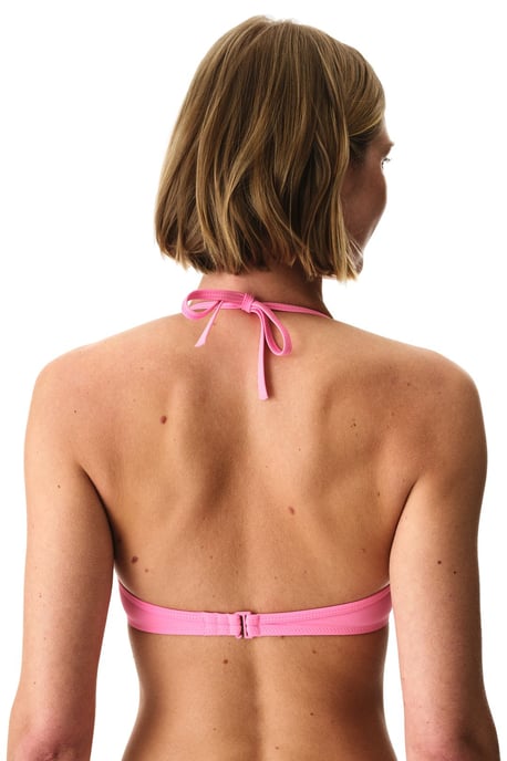 Solid Halter Underwire Bikini Top - Image 2