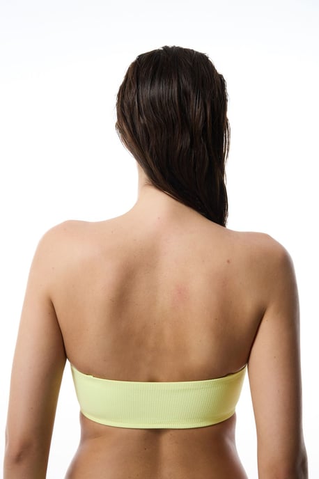 Geribbelde Bandeau Bikini Top - Image 3