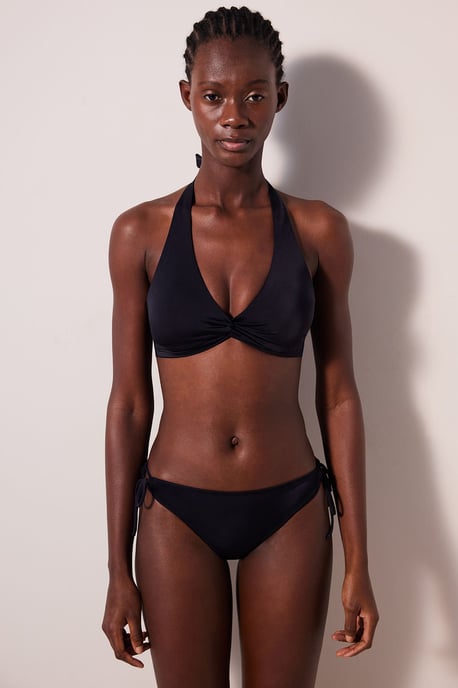 Effen Driehoek Halter Bikini Top - Image 4
