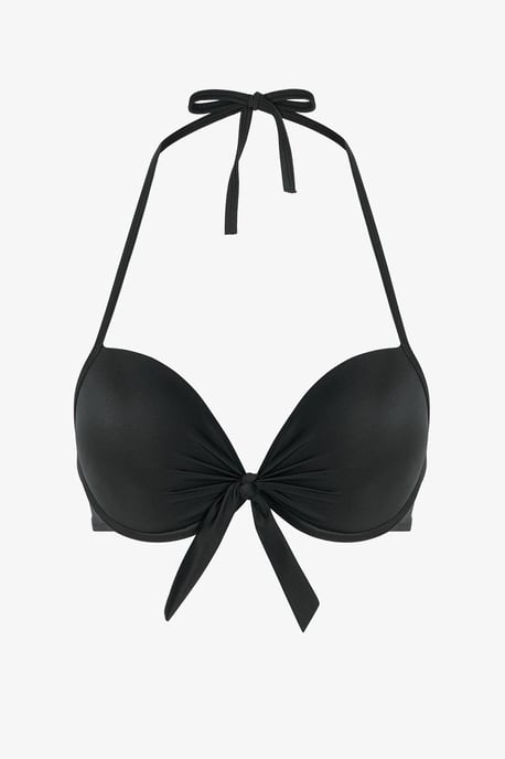 Solid Underwired Halter Bikini Top - Image 5